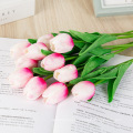 Simulation Mini tulip artificial flower home living room decoration flower arrangement material hand Pu wedding decoration